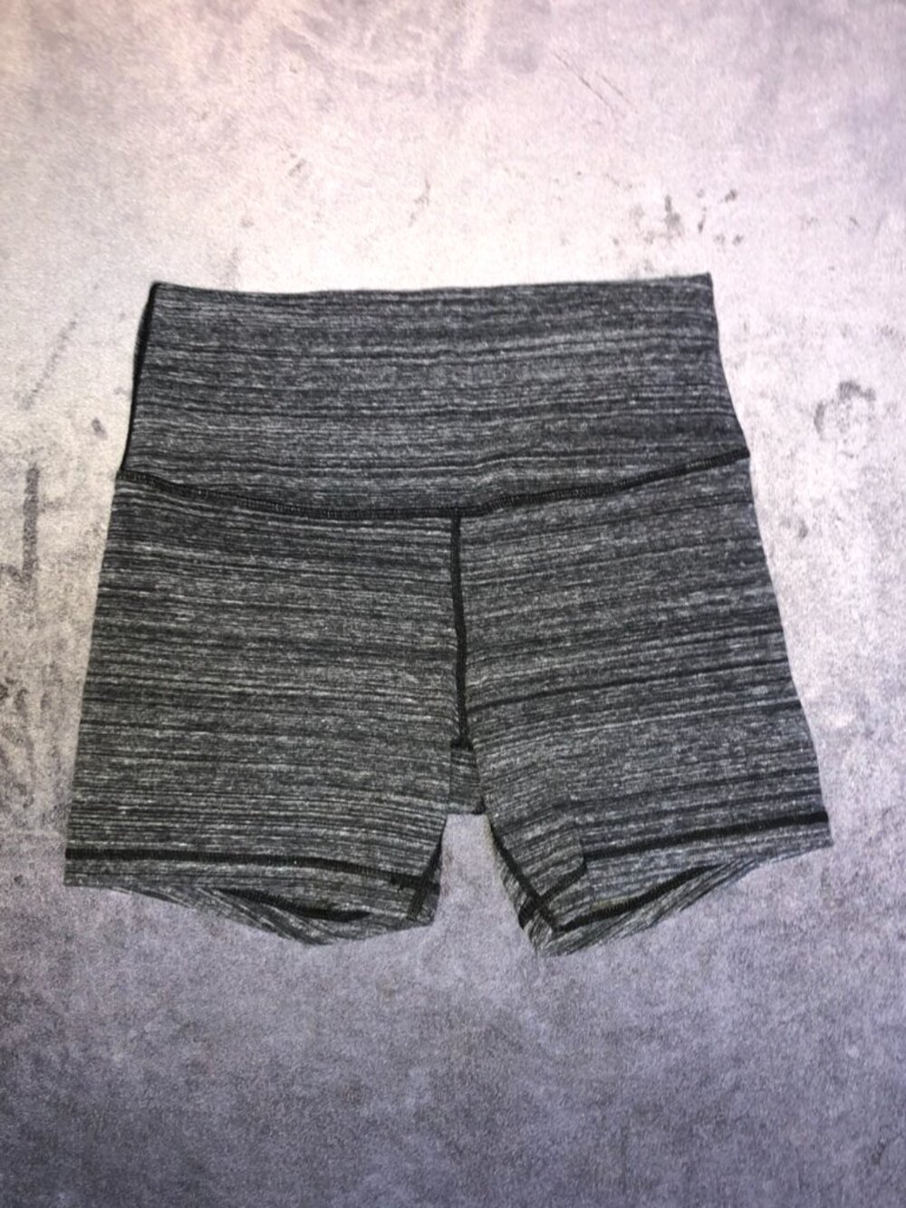 Women's Athletic Stretch Workout Compression High Waisted Shorts Gray Small